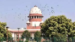 Supreme Court building with symbolic reference to child trafficking case and legal action