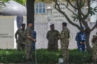 Protests Outside Pakistan High Commission intensify as India reduces diplomatic staff and removes barricades following the Pahalgam incident.