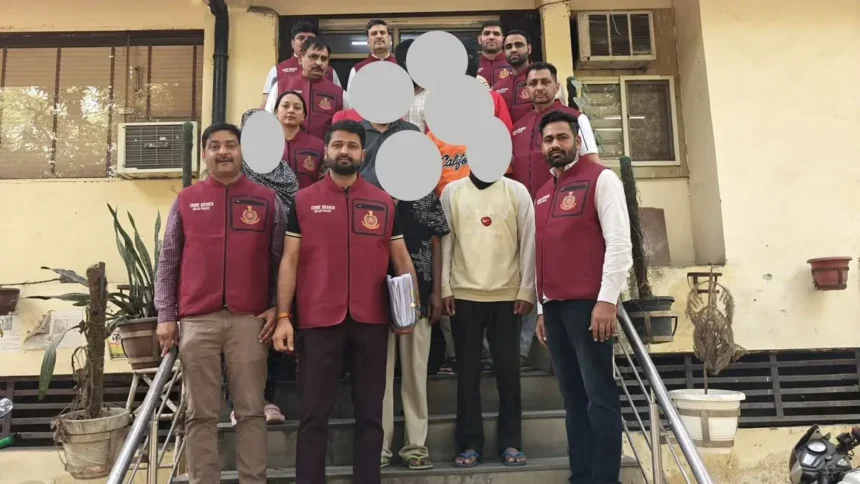 Delhi Police PUBG drug bust evidence including seized heroin and mobile phones.