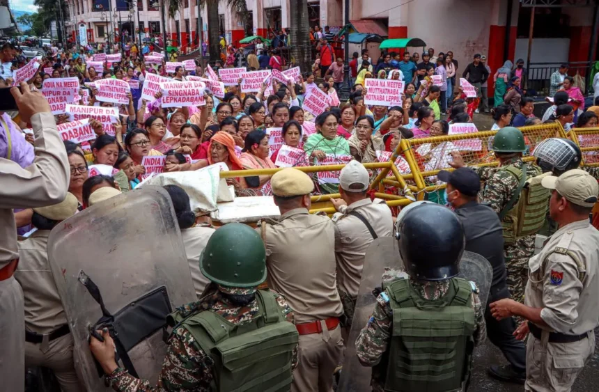 Manipur Governor Protest #getrapidnews